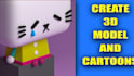 do 3d cartoon,objects models,products etc for 3d print