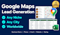 scrape google maps leads and local business data for any niche