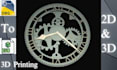 make wall clocks 2d and 3d
