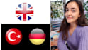 translate english to native german and turkish