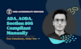 ada compliance website manually code wcag , aoda section 508