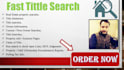 do property searches, title search, title typing