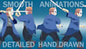 create smooth frame by frame 2d anime animation
