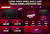 design custom twitch overlay and mascot logo for your stream