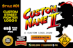 make you a street fighter custom name in 3 styles
