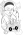 draw simple black and white illustration for you