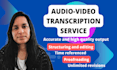 transcribe audio and will do video transcription