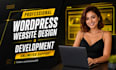 create a business wordpress website design using a website builder