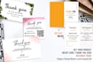 design business thank you card, product insert, package insert