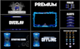 design a twitch overlay, panels, banners, offline screen and more