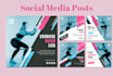 design social media posts, ads, canva templates