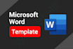 design, format, create, edit and fix microsoft ms word document template