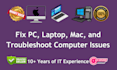 repair, and fix your windows 10,11 mac computer, laptop, pc