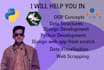 develope professional django web apps and python scripts