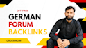 build high authority german forums profile backlinks