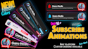 create youtube subscribe, bell and profile image animation