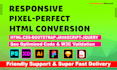 convert figma to HTML, sketch to HTML, psd to HTML, xd to html