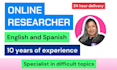 do research and summary information