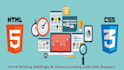 be your frontend developer using html,css and bootstrap