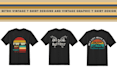 design retro vintage t shirt  and vintage graphic t shirt