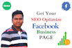 create SEO friendly facebook business page in 24 hours