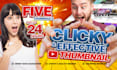 design catchy and unique youtube thumbnail