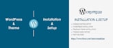 install wordpress on domain and setup theme with demo