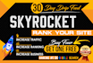 build skyrocket 30 day drip feed seo backlinks daily update