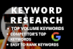 do keyword research and competitor analysis