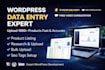 upload woocommerce products and wordpress entries