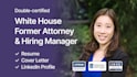 write and design your resume and cover letter and optimize your linkedin profile
