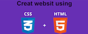 do creat websit page using HTML  css
