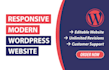 create responsive and modern wordpress website
