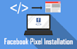 install facebook pixel,  set up events and custom conversions tracking