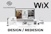 design and redesign wix and squarespace website