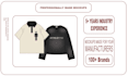 design streetwear clothing mockups and tech packs for you