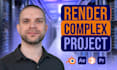fast render your after effects, premiere pro, and blender project