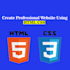 create professional website using html css