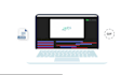 create animated gif, lottie json animation for web, mobile