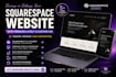 revamp or redesign your squarespace website with premium layout and custom CSS