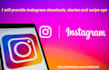 provide instagram shoutout, stories and swipe up