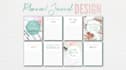 design minimalist planner, journal and workbook