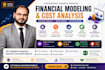 do financial modeling, cost analysis, breakeven, and ratio analysis in excel