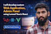 develop custom web application admin panel back office with laravel vue react