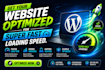 optimize wordpress website to load page pages super fast