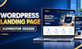 design a high converting wordpress landing page with elementor