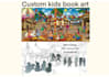 do children story book illustration