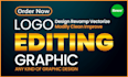 design logo, editing, redesign, vector, photoshop, graphic, ai,eps,svg,png,pdf