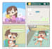draw a comic strip with cartoon and manga style