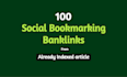 built social bookmarking and profile backlinks manually